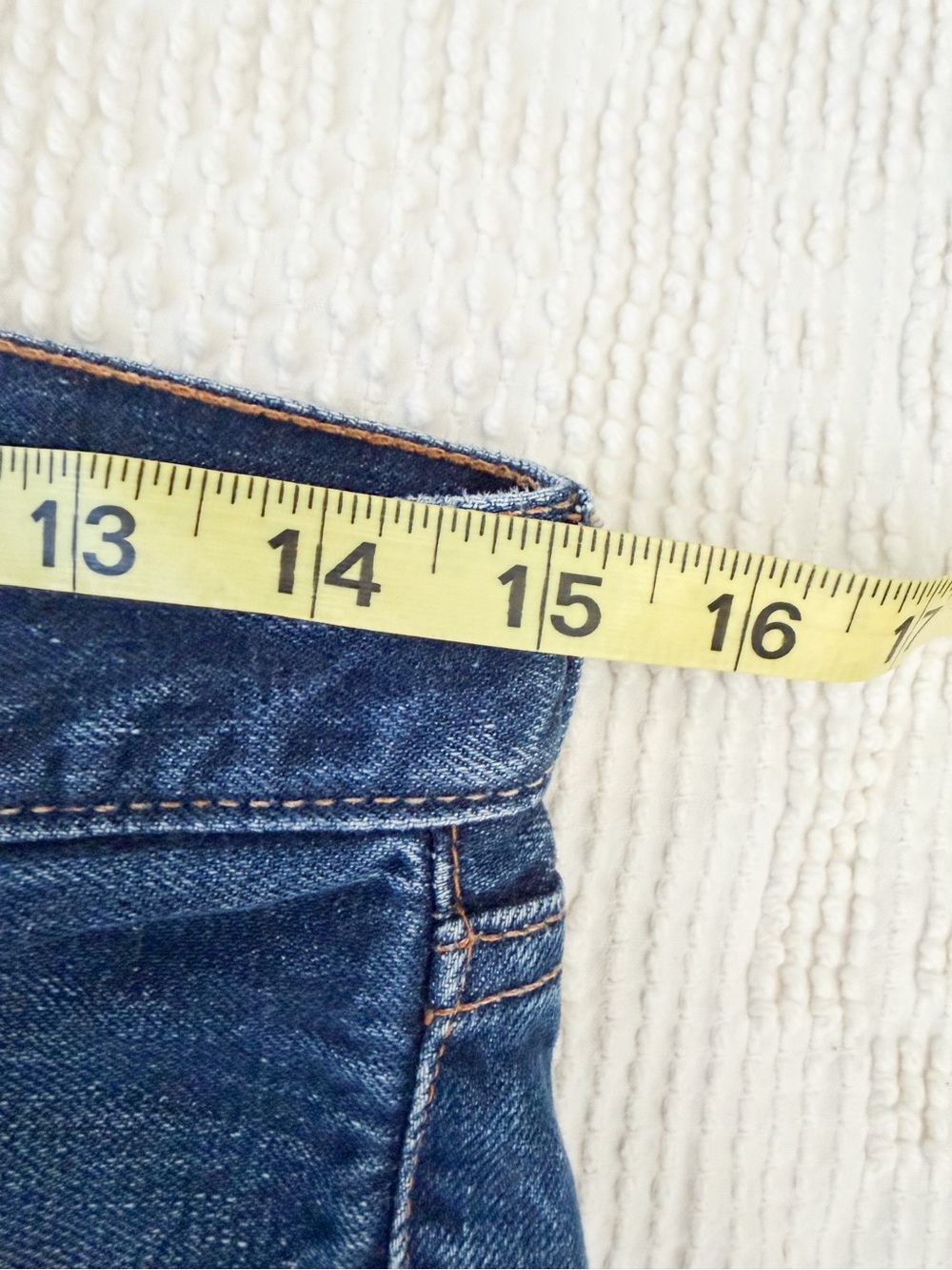 VINTAGE Levis straight Leg Selvedge Jeans Red Tab #6 Code USA Made - Picture 12 of 16